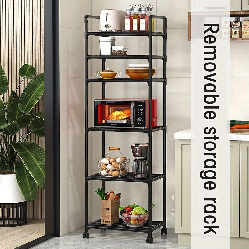 ZS - 6-Tier Multi-Functional Kitchen Storage Rack with Wheels