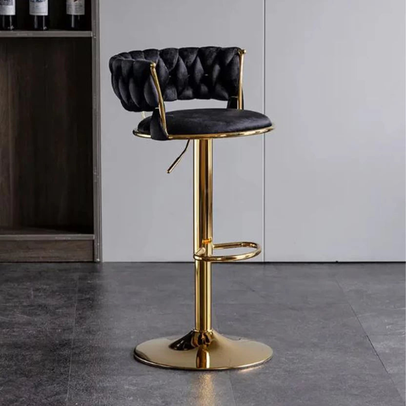 ZS - Novah Velvet Swivel Barstool