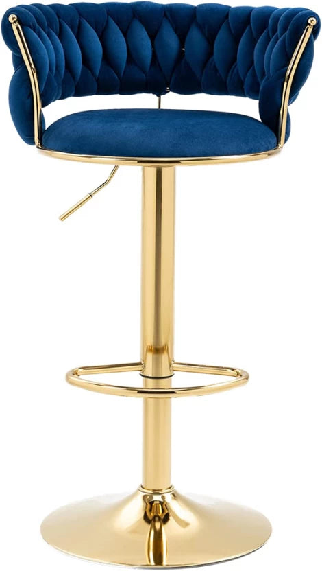 ZS - Novah Velvet Swivel Barstool