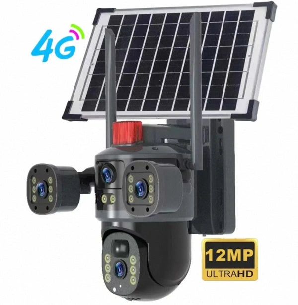 ZS - 12MP Solar CCTV Camera | Wireless Outdoor Security with Color Night Vision
