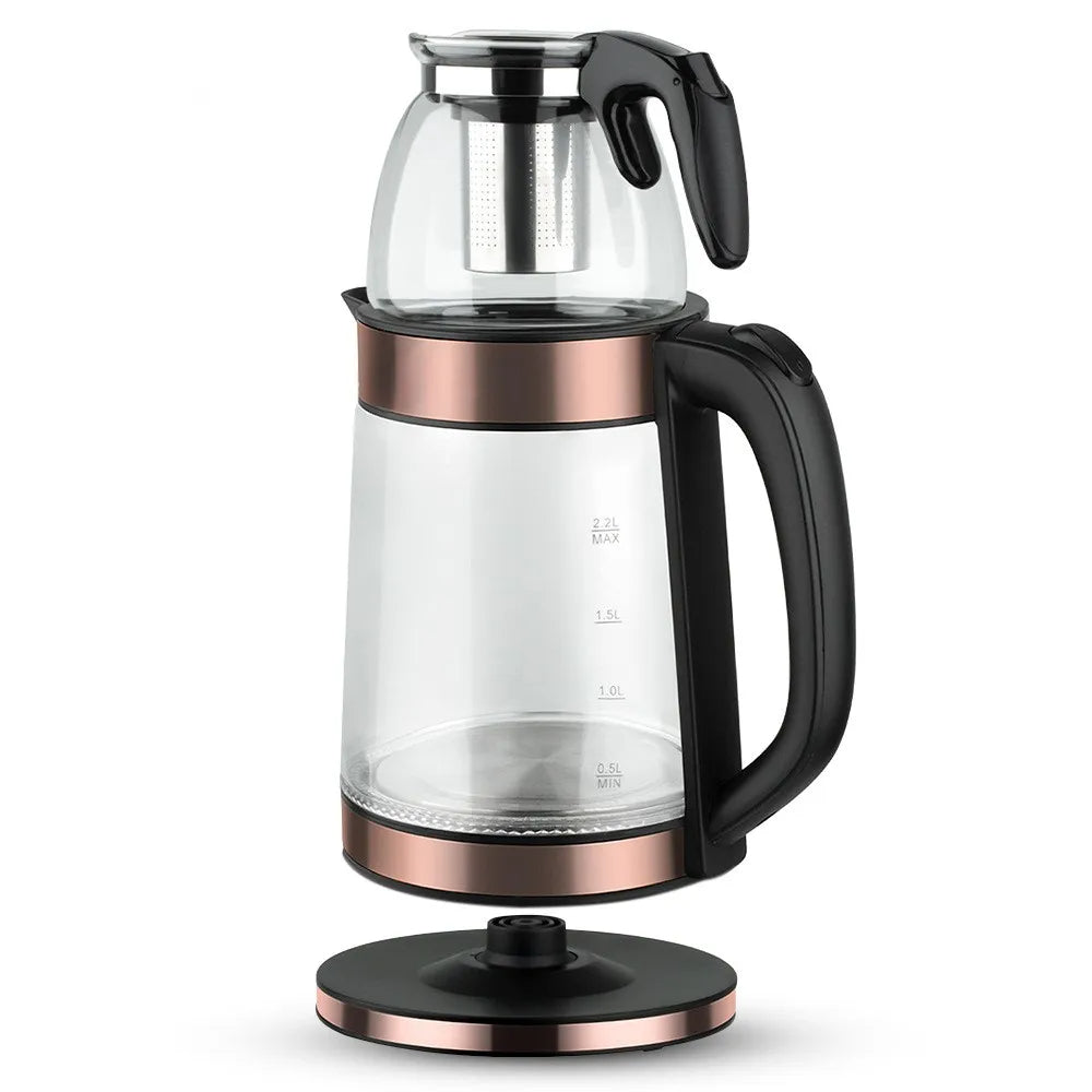 ZS - RAF Electric Kettle with Turkish teapot 0.5L+2.2L