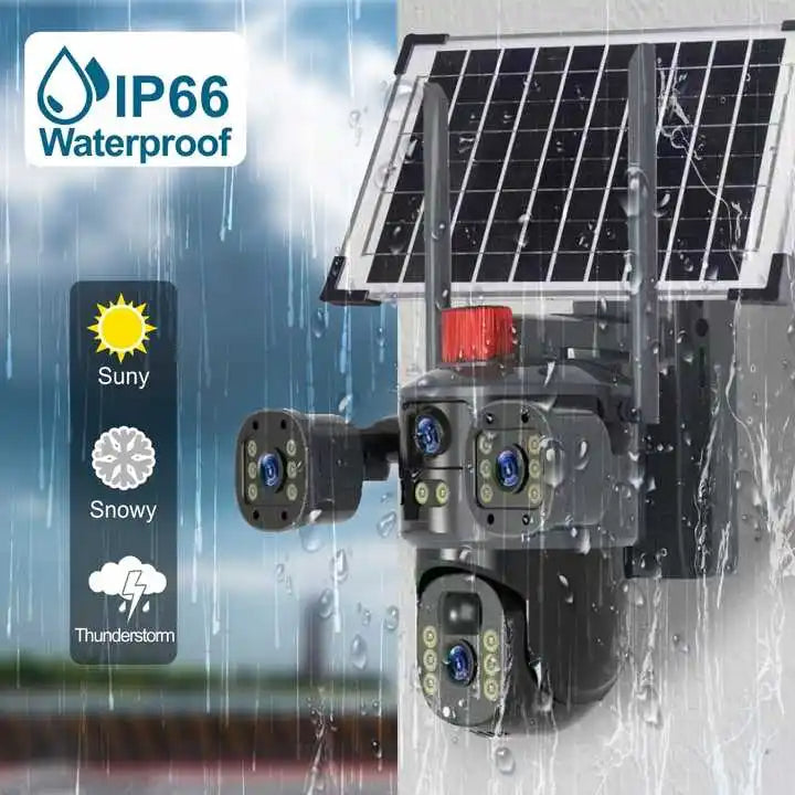 ZS - 12MP Solar CCTV Camera | Wireless Outdoor Security with Color Night Vision