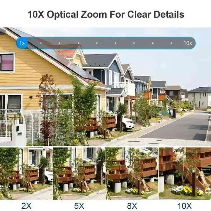 ZS - 12MP Solar CCTV Camera | Wireless Outdoor Security with Color Night Vision