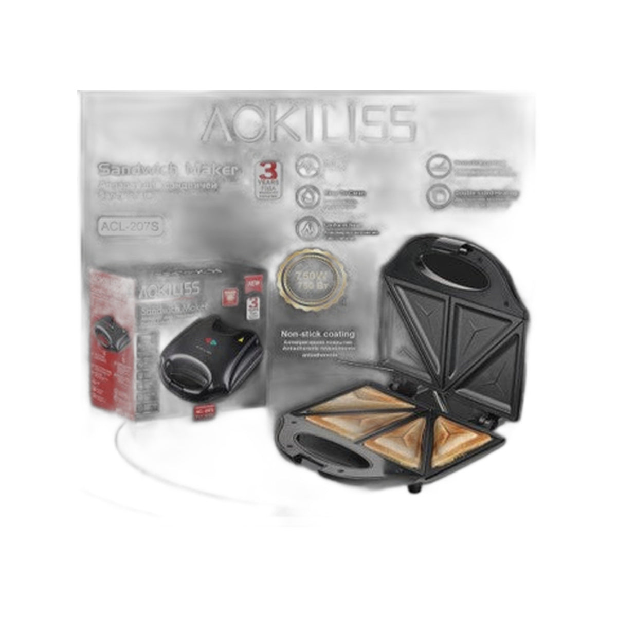 ZS - ACKILISS ACL-207S Sandwich Maker