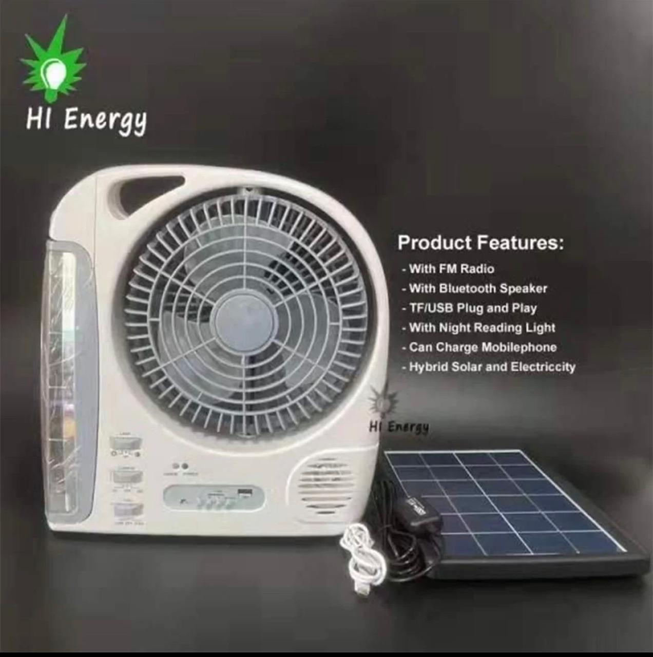 ZS - GD-8028 6 in 1 Rechargeable Solar Fan
