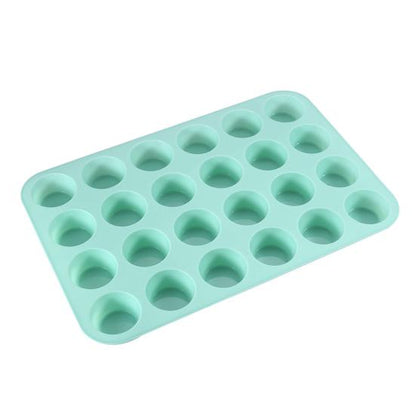 ZS - Silicone Muffin Pan 24 Cups Nonstick Cake Mold for Baking Mini Egg Bites High Heat Resistance