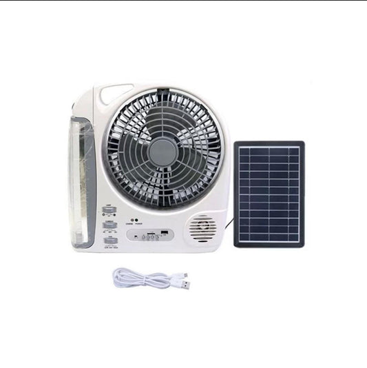 ZS - GD-8028 6 in 1 Rechargeable Solar Fan