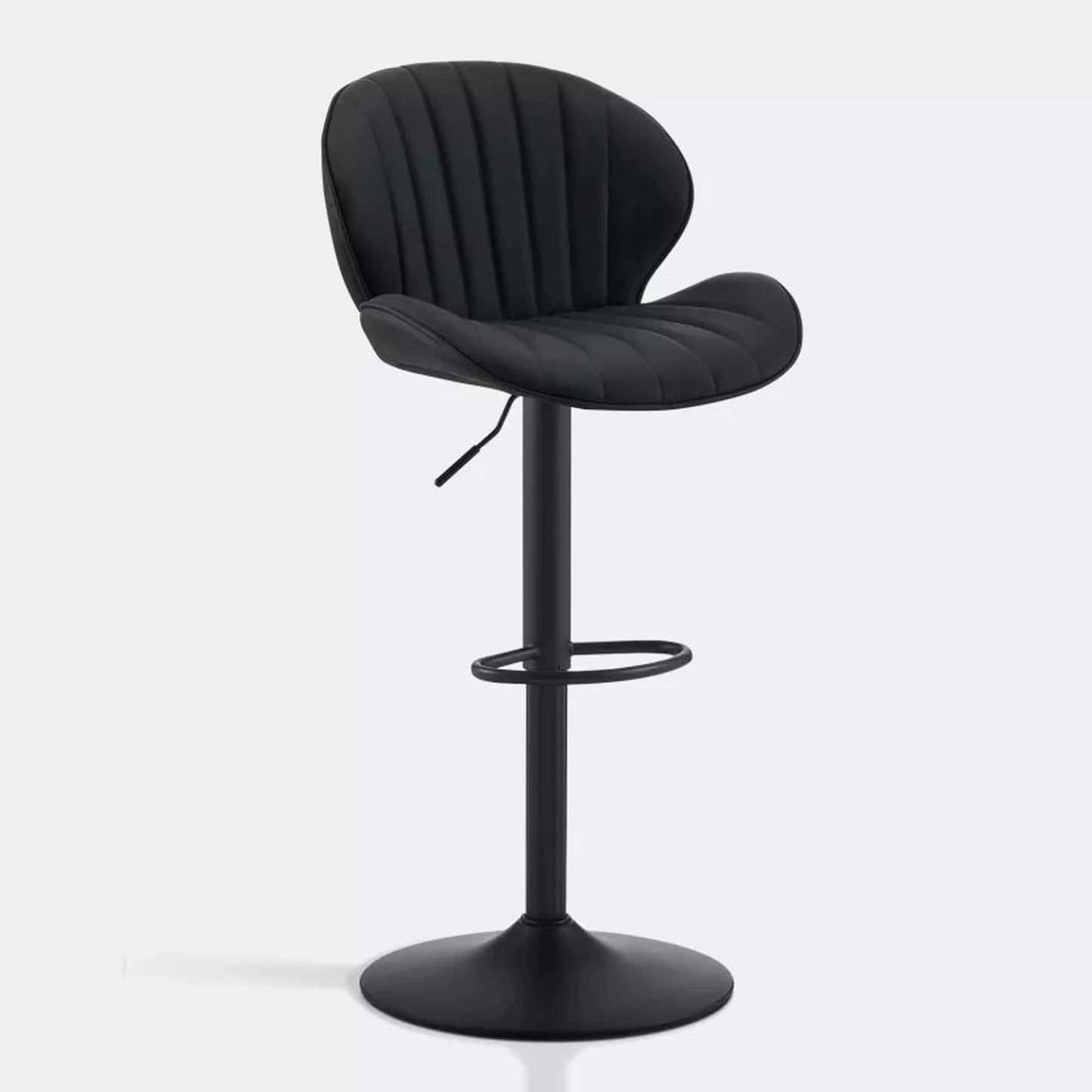 ZS - Caryol Leather Swivel Bar Stool
