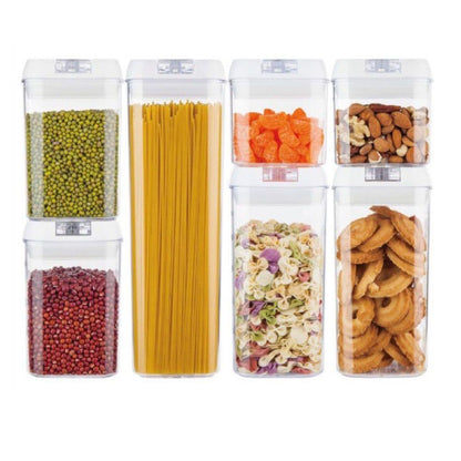 ZS - 7 Pieces Of Air-Tight Sealed Food Storage Container Set