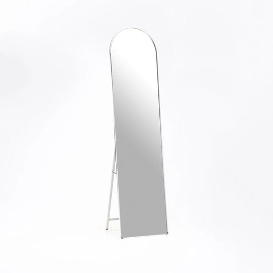 ZS - Free-Standing or Wall-Mount Aluminum Frame Arched Mirror - 146 cm x 36 cm