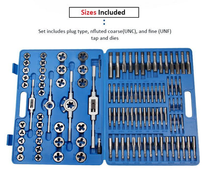 ZS - 110-Piece Metric Tap and Die Set M2-M18 with Wrenches