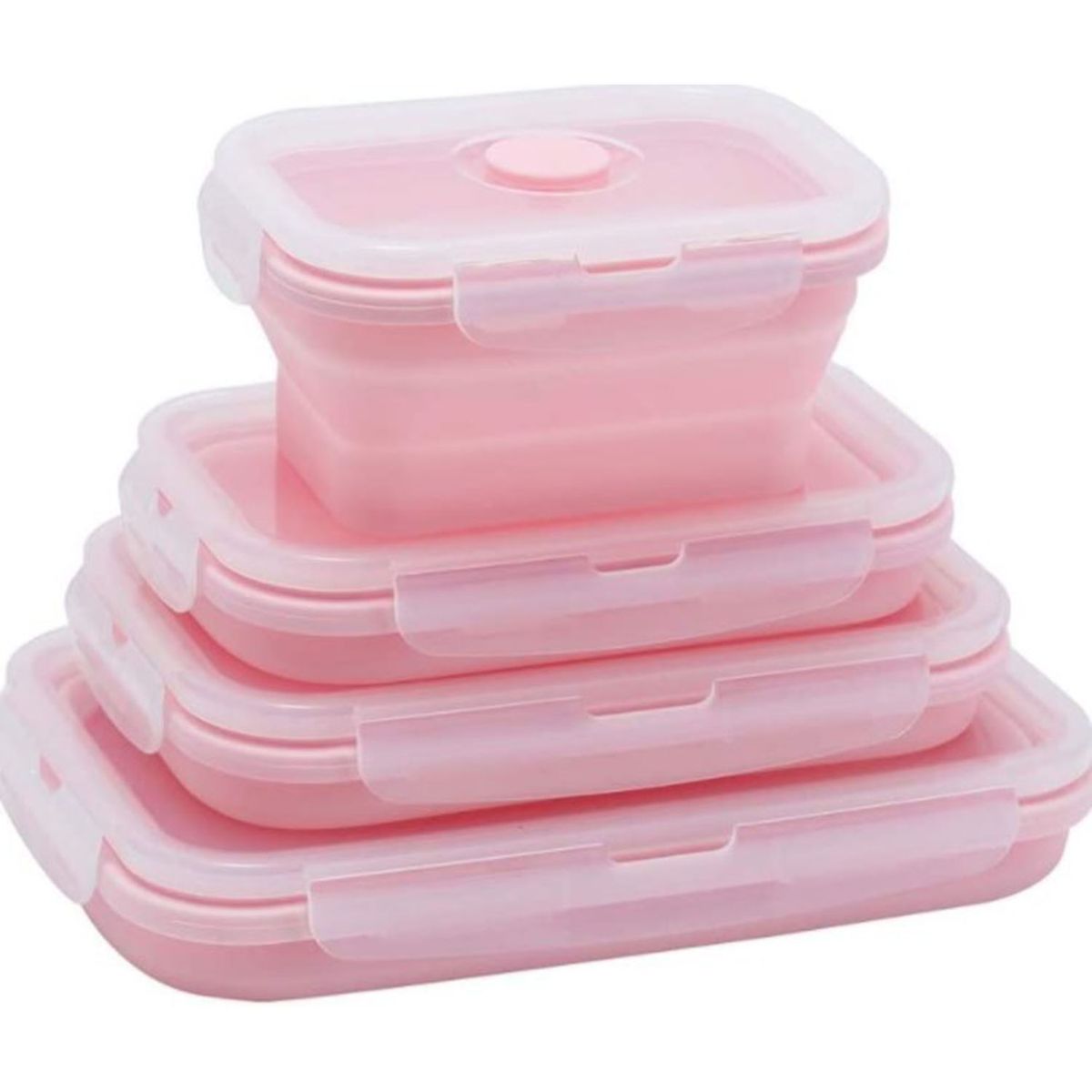 ZS - Collapsible Silicone Lunch Boxes - Set of Four