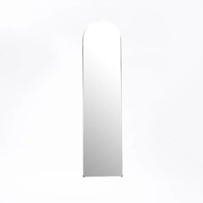 ZS - Free-Standing or Wall-Mount Aluminum Frame Arched Mirror - 146 cm x 36 cm
