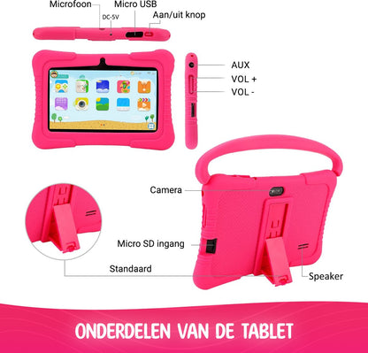 ZS - Kids 7" Android Tablet PC, 2GB RAM, 32GB ROM with Silicone Case