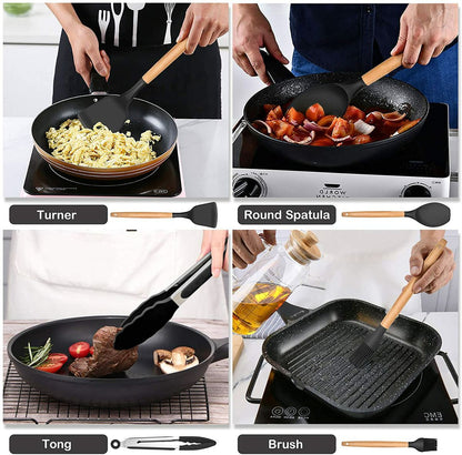 ZS - Silicone Kitchen Tools - Set of 12