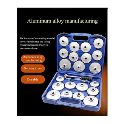 ZS - 23 Piece Aluminium Oil Filter Socket Wrench Set