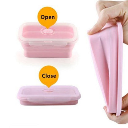 ZS - Collapsible Silicone Lunch Boxes - Set of Four