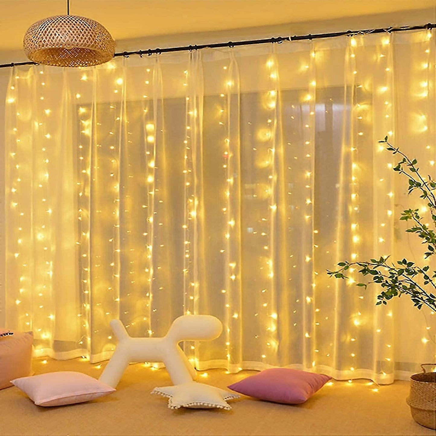 ZS - 280 LED Fairy String Curtain Light with Remote