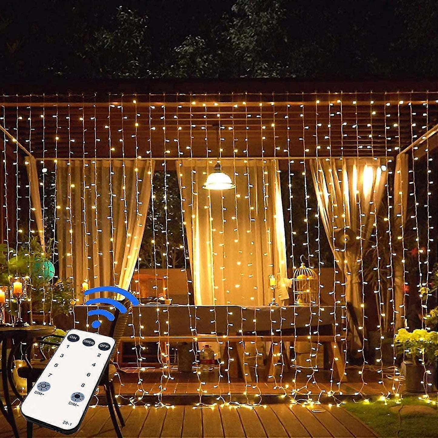 ZS - 280 LED Fairy String Curtain Light with Remote