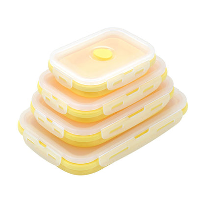 ZS - Collapsible Silicone Lunch Boxes - Set of Four