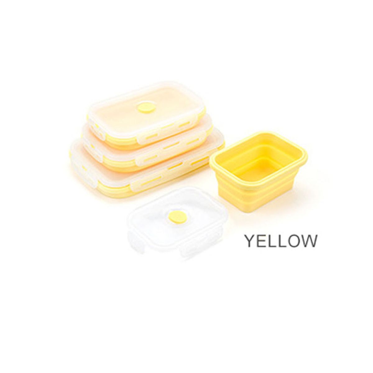 ZS - Collapsible Silicone Lunch Boxes - Set of Four