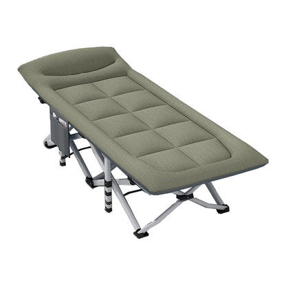 ZS - 190CM Outdoor Portable Recliner Single Camping Bed Folding Bed