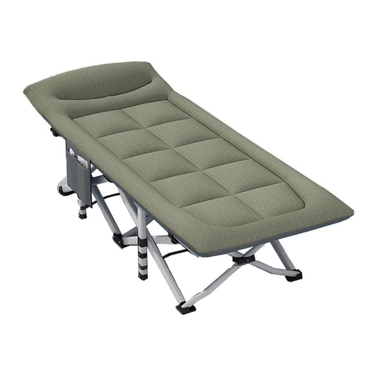 ZS - 190CM Outdoor Portable Recliner Single Camping Bed Folding Bed