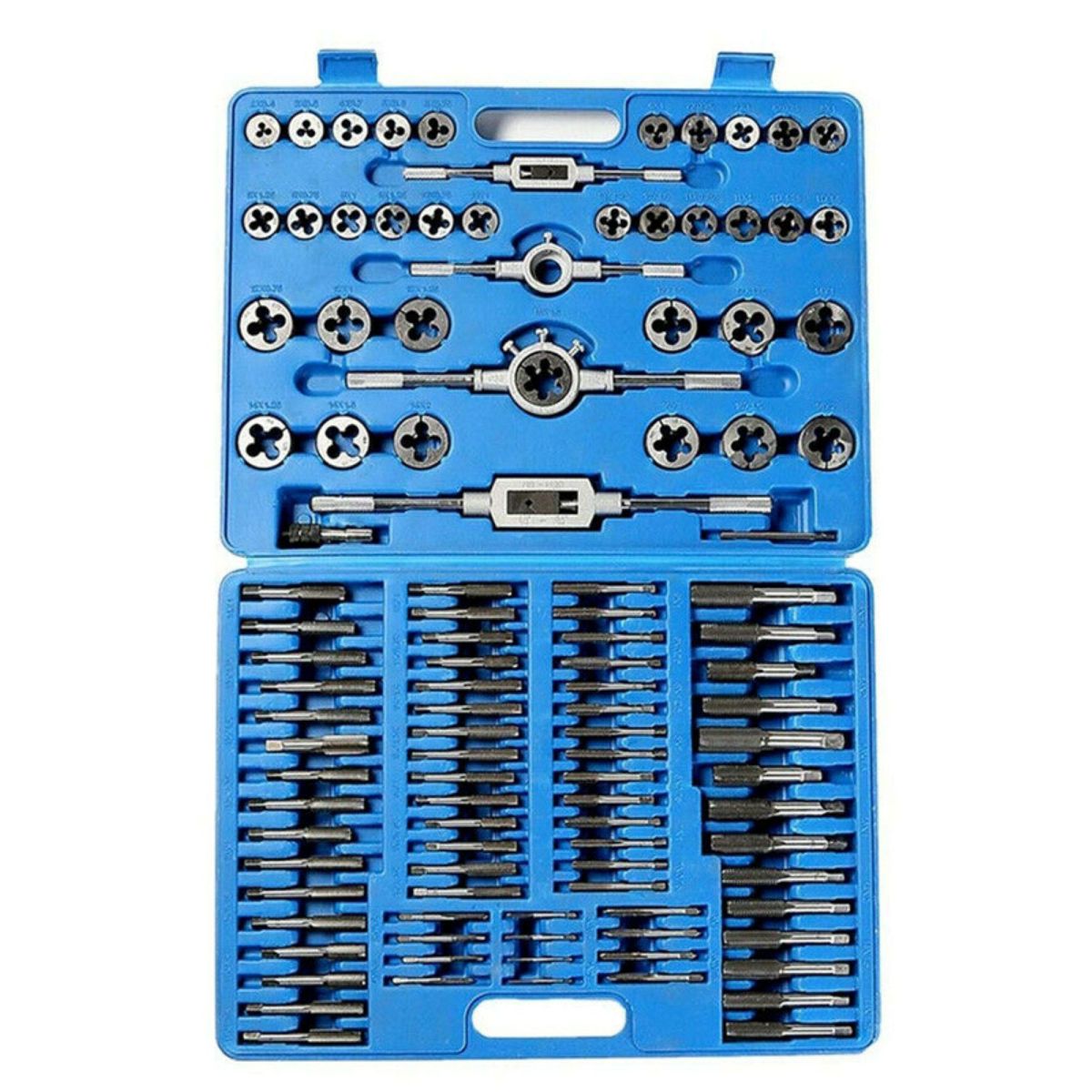 ZS - 110-Piece Metric Tap and Die Set M2-M18 with Wrenches
