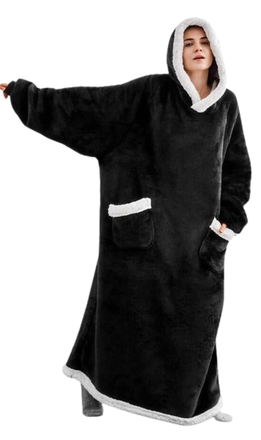 ZS - Extra Long Oversized Huggle Blanket Hoodie