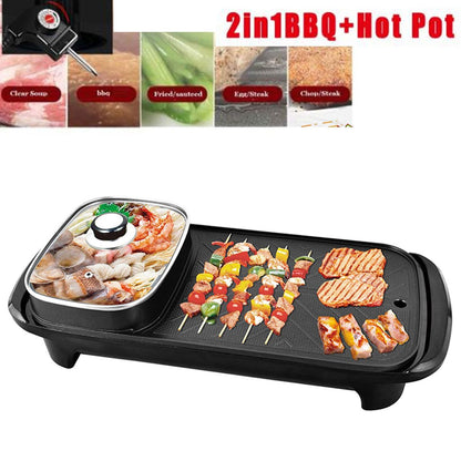 ZS - Ackiliss Multifunctional 2 In 1 Electric BBQ Grill