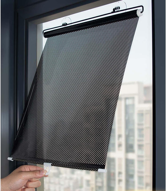 ZS - Blackout Roller Blind with Sun Shade Without Drilling Blackout Curtains With Suction Cup