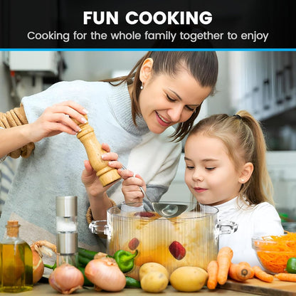 ZS - Glass Pot Heat Resistant Compatible With Gas & Electric Ceramic Stove