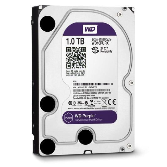 ZS - WESTERN DIGITAL WD Purple 5400RPM 64MB Cache 3.5" - 1TB
