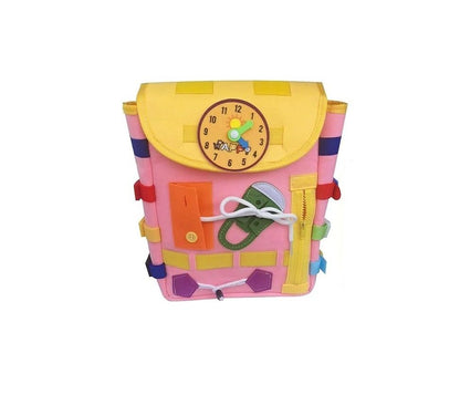 ZS - School-Friendly Busy Toddler Backpack Learning Activities school bag