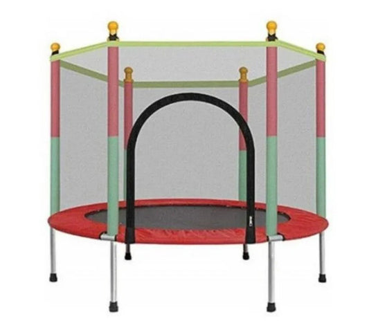 ZS - Kids Mini Trampoline with Enclosure Net