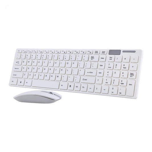 ZS - Ultra thin White Wireless Keyboard & Mouse