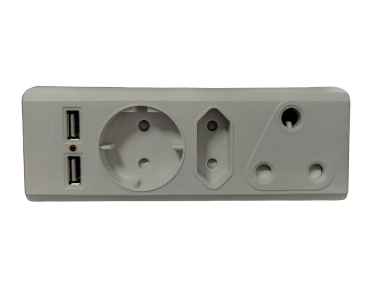 ZS - 3 Way Multi Plug-R-21USB