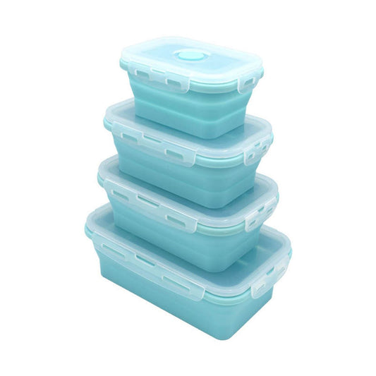 ZS - Collapsible Silicone Lunch Boxes - Set of Four