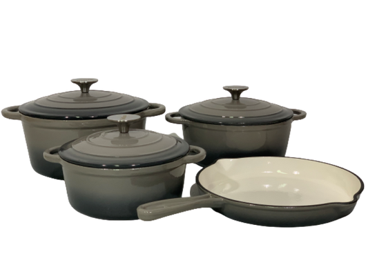ZS - 7 Piece Cast Iron Pot Set