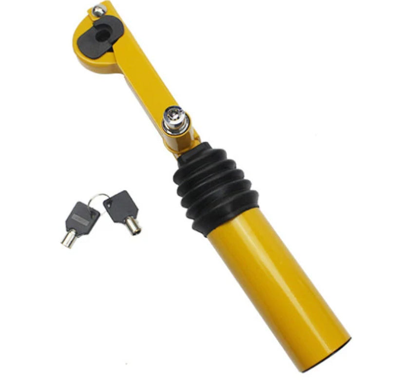 ZS - Car Lock Hand Brake Lock Gear Lock Anti-Theft Lock Gear Yellow