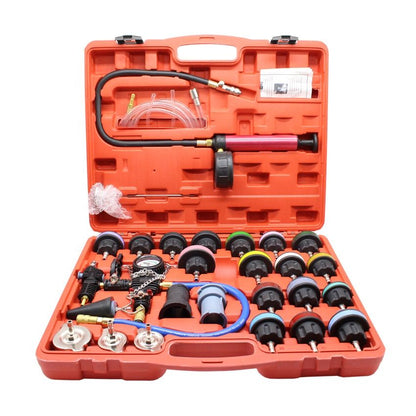 ZS - 28 Piece Radiator Pressure Tester - Vacuum Cooling System Kit