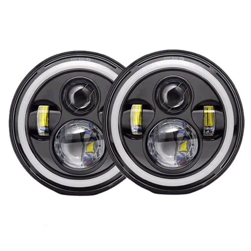 ZS - 2PCS 7 Inch Round LED Headlights For Jeep