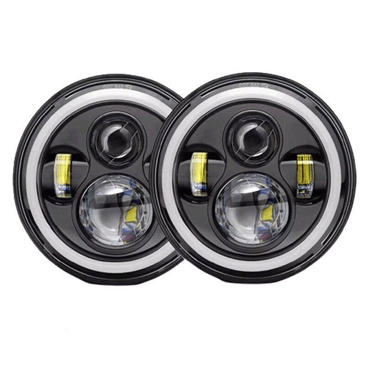 ZS - 2PCS 7 Inch Round LED Headlights For Jeep