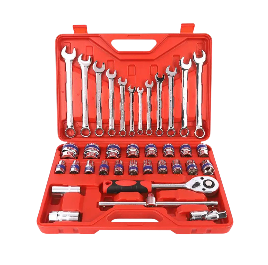 ZS - 37 Piece Ratchet Socket and Spanner Tool Set