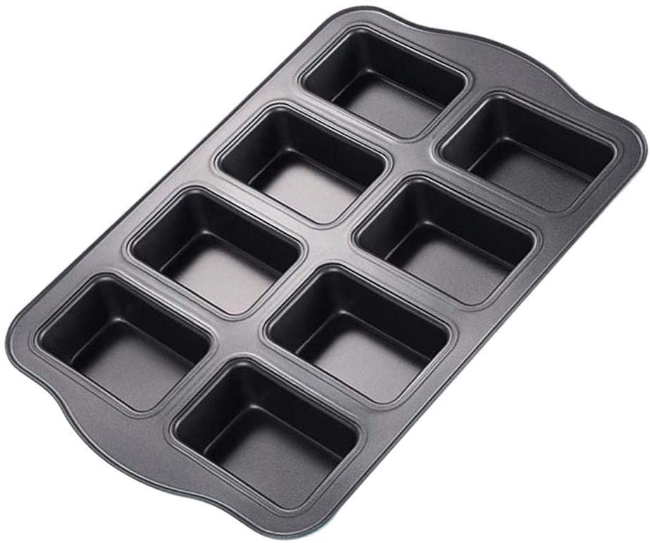 ZS - Baking Pan 8 Cup 36x24x3.5ccm Mini Loaf/Brownie Carbon Steel -Bakers Basics