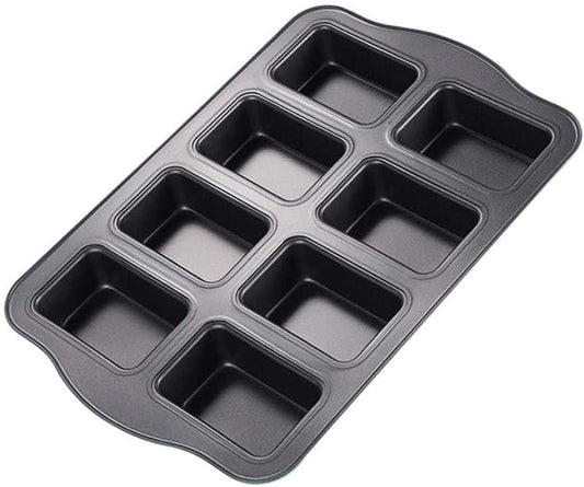 ZS - Baking Pan 8 Cup 36x24x3.5ccm Mini Loaf/Brownie Carbon Steel -Bakers Basics