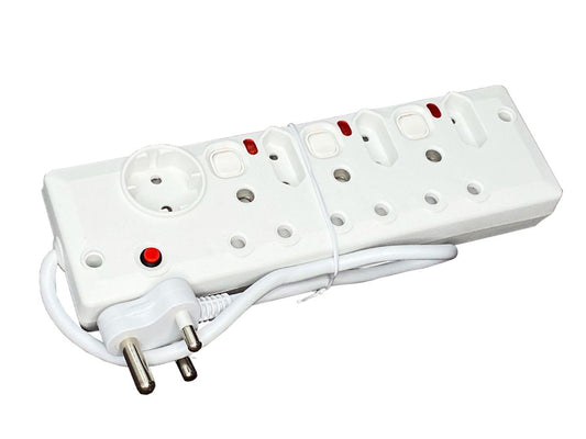 ZS - 7 Way Multiplug with 3 Illuminated Switches P-07B