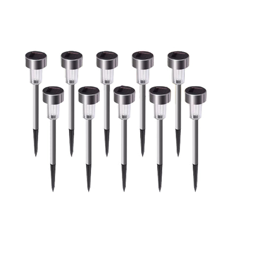 ZS - 10 Pieces Of Waterproof Solar LED Light Garden Lamp Pathway Lights