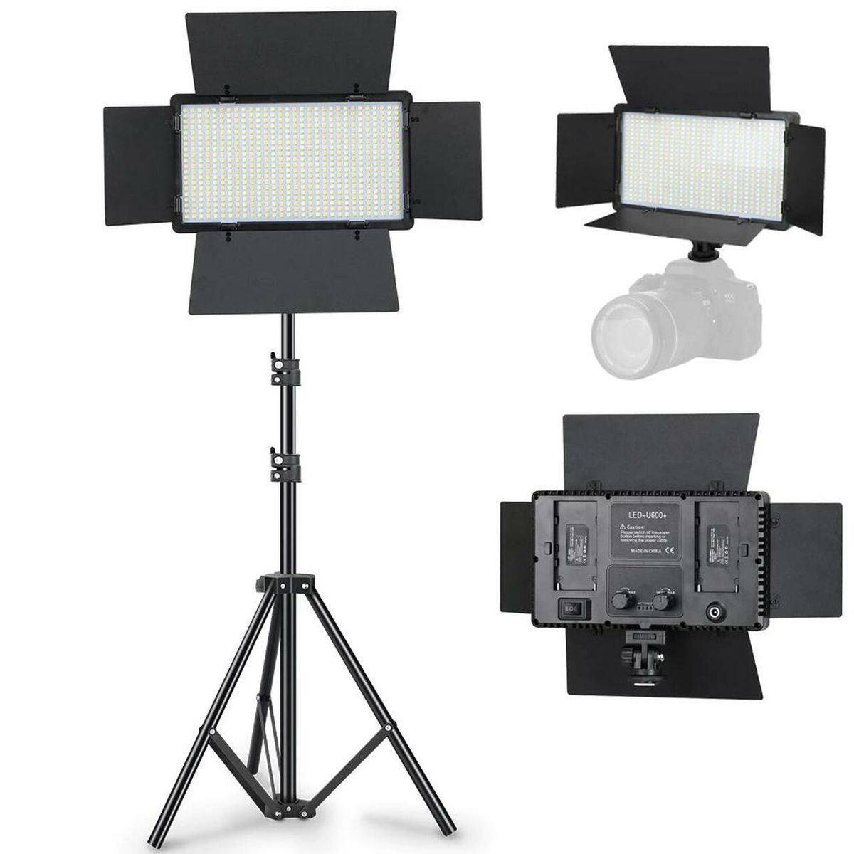 ZS - Professional Photo & Video Led Light Kit Varicolor 600-Bulb