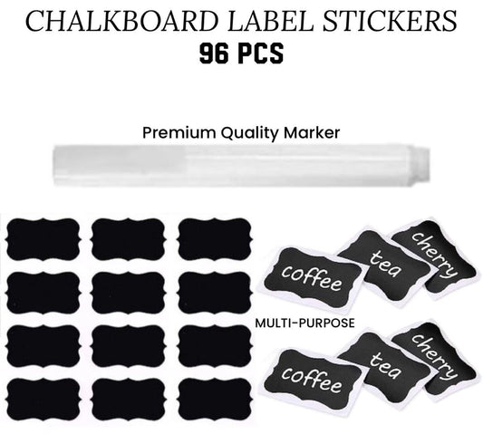 ZS - Multi Purpose  Chalkboard Label Stickers 96 PCS Pack